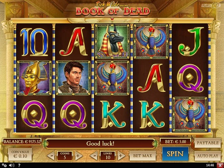 Book of Dead at Vodds Casino
